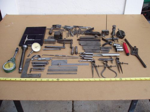 MACHINIST LOT OF TOOLS TOOL BOX CLEANOUT FEDERAL STARRETT CRAFTSMAN VINTAGE