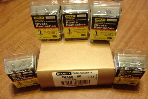 Stanley Aluminium Rivets Box Of Five Packages 250 Rivets Total PAA68-5B