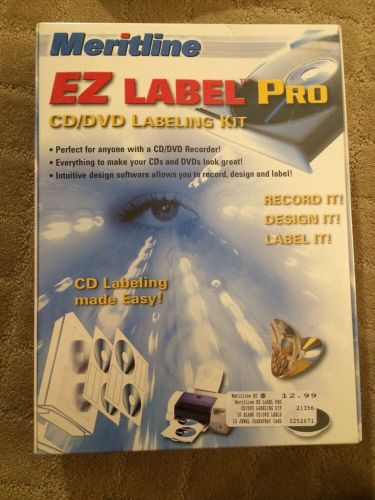 EZ Label Pro CD/DVD Labeling Kit NEW