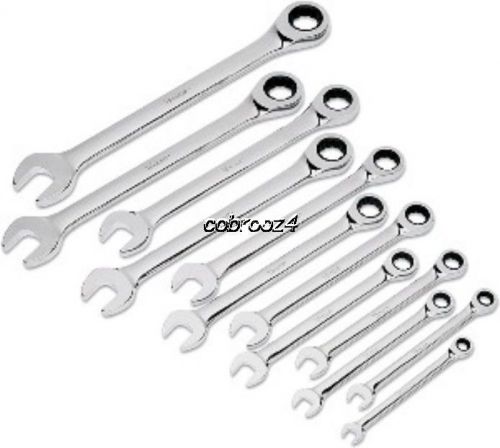 Titan 12pc metric ratcheting combination wrench set #17355 for sale