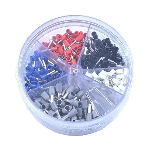 Iwiss IWISS Wire Ferrule Assortment Pack..22,20,18,16,and 14 AWG Insulated