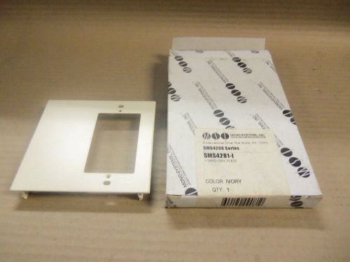 NEW MONO SYSTEMS SMS4281-I, 1-GANG UNIVERSAL PLATE COLOR: IVORY
