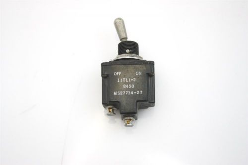SMICRO SWITCH Toggle Switch 2 Position ON-OFF 11TL1-2  MS27734-22  USA