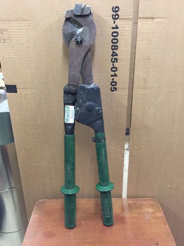 Greenlee ratchet crimpers and ratcheting cable cutters for sale