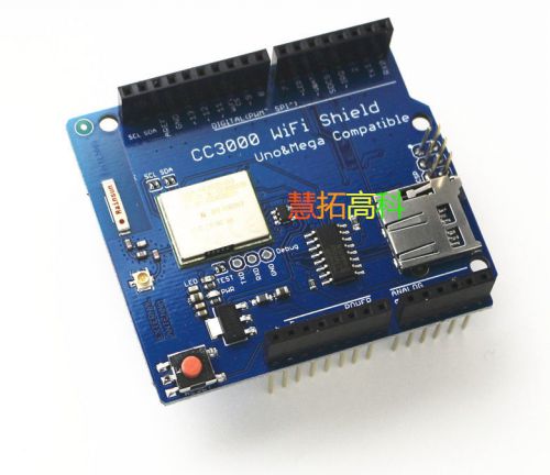 New CC3000 WiFi Shield With SD Slot for Arduino R3 Mega 2560