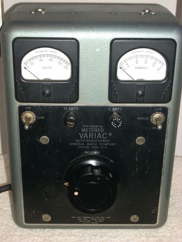 General Radio Metered Variac-- Type W10MT3A