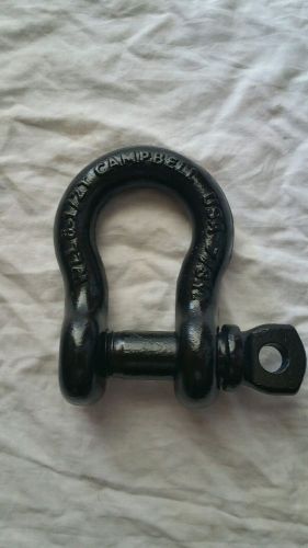 7/8&#034; anchor shackle d ring, w/screw pin, forged carbon steel, 6 1/2 t for sale