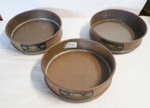 Set of 3 w.s. tyler usa standard testing sieve for sale