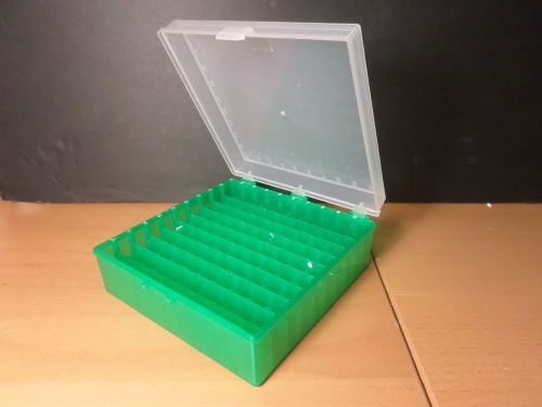 Fisherbrand 100-place hinged polypropylene 0.5 1.5 2.0ml tube vial storage box for sale