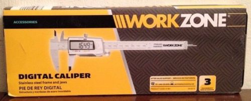 WORKZONE DIGITAL STAINLESS STEEL CALIPER 6 &#034; 150 MM 5 -  LCD DISPLAY &amp; Case -New