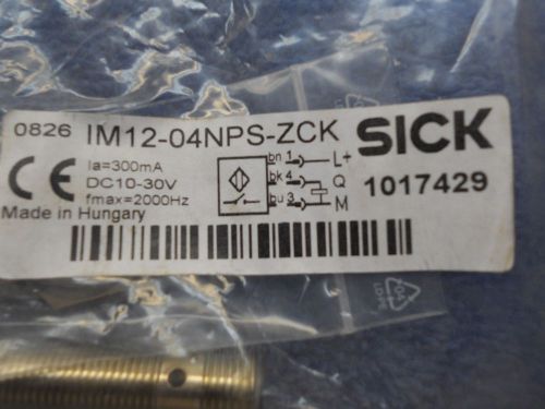SICK IM12-04NPS-ZCK Part #1017429 Package of 3 Proximity Sensors