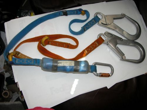 DUAL LANYARD SHOCK ABSORBING WITH DUAL LARGE RE-BAR SNAP HOOKS BY MILLER LOOK!