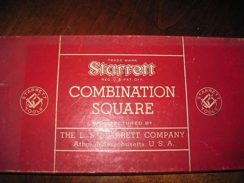 Vintage STARRETT NO.11 COMBINATION SQUARE WITH BOX