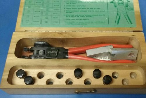 Thomas &amp; betts t&amp;b shield stripping tool with dies - wt700 for sale