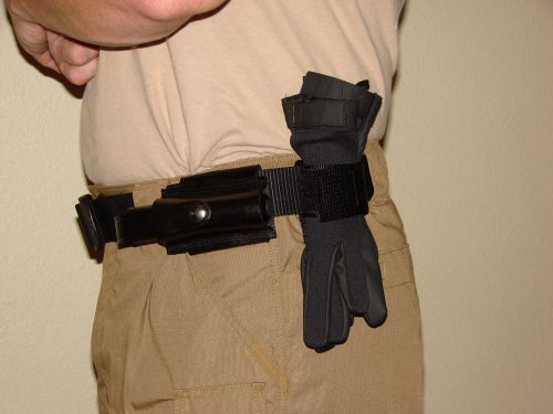 SWAT Police Security Sav-A-Jake Nylon Glove Holder Vertical Carry