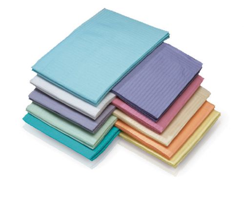 Patient Bibs, 2 ply tissue+1 ply plastic, 13&#034; X 18&#034; 125/bag