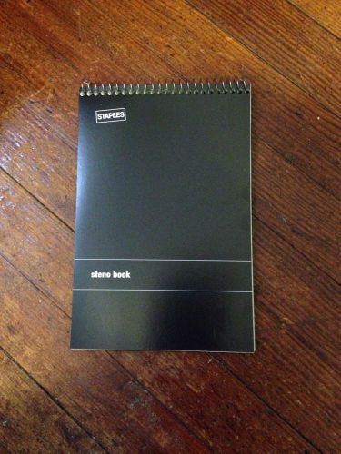 Spiral Steno Book Wide-Ruled Notebooks Notebook Kids School Office Black