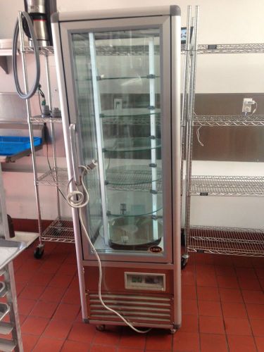 Lowe refrigerated cake display - 6 sided revolving cooler for sale
