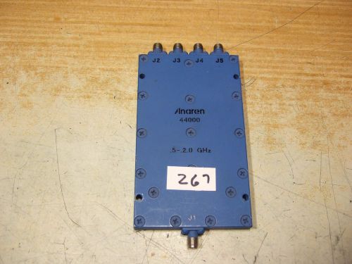 Power Divider - 1 in to 4 out 50 Ohm SMA  .5 - 2.0 GHz - Anaren 44000 - New