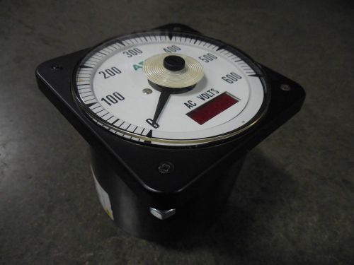 Used asco ac volts meter 0/600 acv 503592-028-d for sale