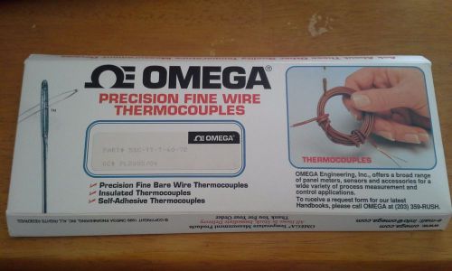 1 PACK (5 OMEGA PRECISION FINE WIRE THERMOCOUPLES) MODEL 5SC-TT-T-40-72