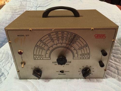 Vintage eico model 377 audio frequency sine/square wave generator 20hz-200khz for sale