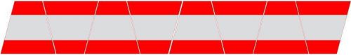 FIREFIGHTER HELMET TETS 8 PACK TETRAHEDRONS FIRE HELMET STICKER - RED/STRIPE