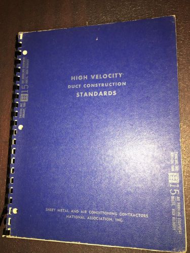 SMACNA High Velocity Duct Construction 2nd Ed  1969