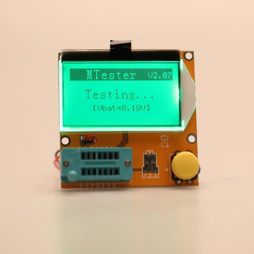 Lcd transistor tester diode triode capacitance esr meter mos pnp npn lcr sznm for sale