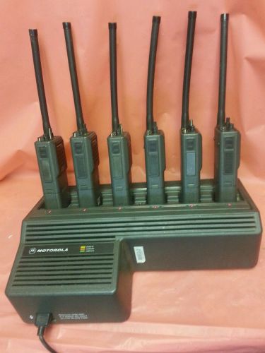 Motorola mt1000 lot of 6 working. with motorola base charger for sale