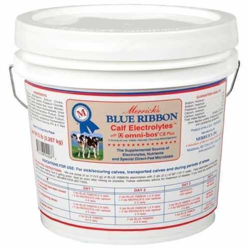 Merrick&#039;s Blue Ribbon Calf Electrolyte OMNI-BOS CB Plus 5 Pounds Cattle Cows