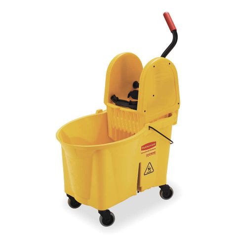 Mop Bucket and Wringer, 11 gal., Yellow FG757688YEL
