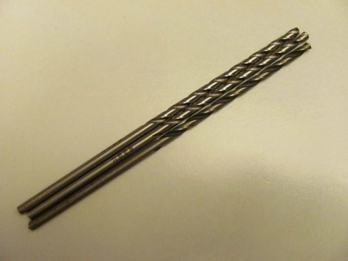 Three (3) new taper length drills #20 .161&#034;  hss  5.8&#034; oal for sale