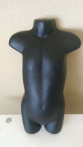 Child Black MANNEQUIN Kid Torso Dress Form Display