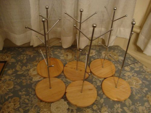 LOT OF 6 JEWELRY DISPLAY RACKS ~ALSO CAN BE USED FOR OTHER ITEMS ~ 14 1/2&#034; TALL