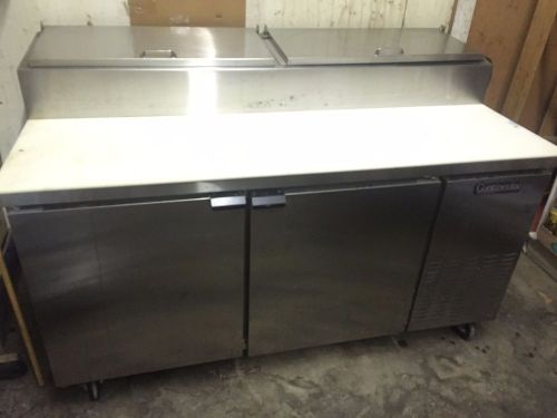 Continental Refrigerator Stainless Steal Pizza Prep Table Used Big
