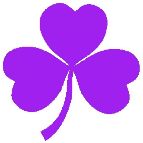 30 Custom Purple Clover Personalized Address Labels