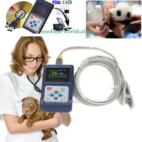 New Vet Animals Pulse Oximeter Spo2 Blood oxygen Pressure Monitor +Probe/Sensor