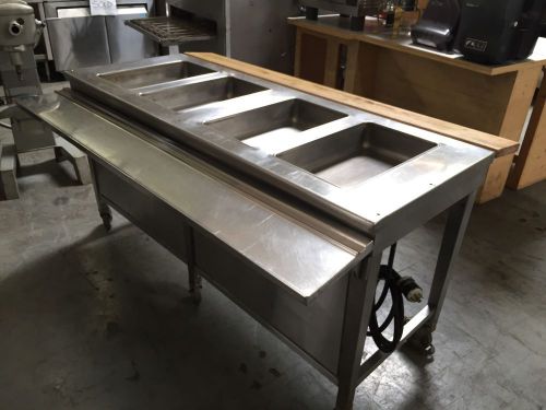 4 Well Steam Table / Buffet Table 4&#034; Deep 3 Phase Power, Catering