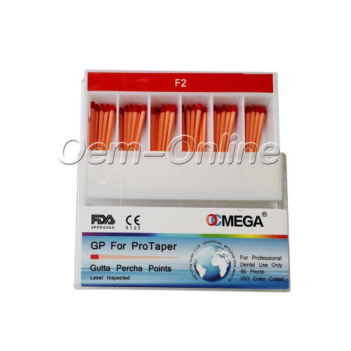 Sale OCMEGA Dental F2 Gutta Percha Points GP For ProTaper FDA/CE 100% Original