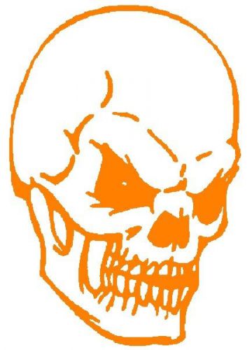 30 Custom Orange Skull Personalized Address Labels
