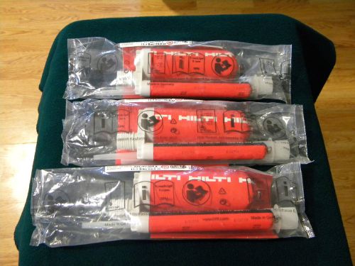 3 HILTI HIT-HY 200-R CONCRETE EPOXY INJECTABLE ADHESIVE CONSTRUCTION EXP. 04/16