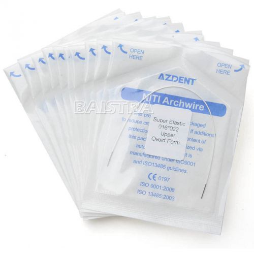 30x tooth colored super elastic arch wire coated rectangula 0.016 x 0.022 upper for sale