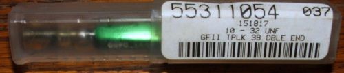 Greenfield 10/32 UNF-3B GO PD .1697 NOGO PD .1726 DBL End Pipe Thread Plug Gage