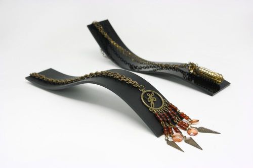 SALE 6x black Acrylic bangle bracelet necklace jewelry jewel charm Display Stand