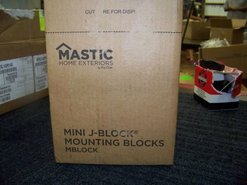 Mastic Mini J-Block Mounting Blocks M Block Color GP Sage Recessed 10 ea. New