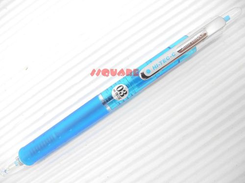 3x Pilot Hi-Tec-C Slim Knock 0.3mm Retractable Ultra Fine Rollerball Gel Pen, LB