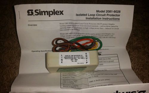 Simplex isolated loop circuit protector
