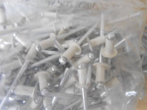 100 Pc Bagged PRAIRIE ~off white Pop Rivets Heavy Duty Gutter ~ Repair NEW