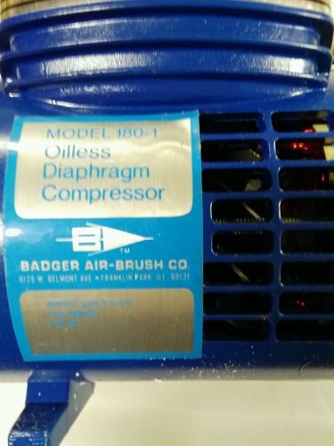 Badger Air-brush co Model 180-1 oilless diaphragm compresser